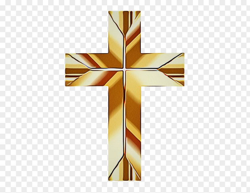 Material Property Yellow Cross Religious Item Symbol PNG