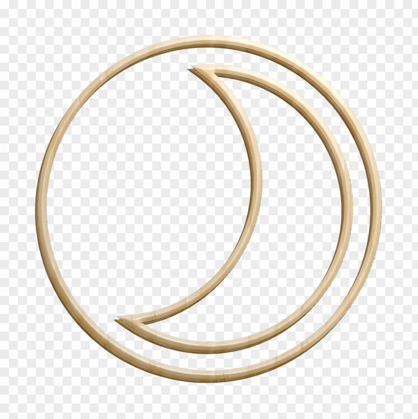 Metal Jewellery Crescent Icon Dusk Lunar PNG