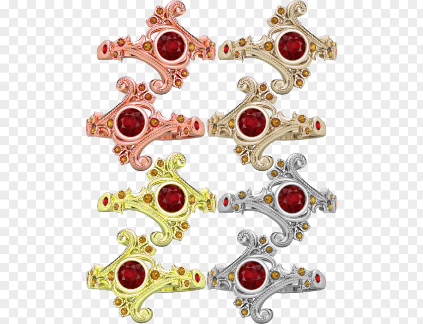 Pink Ring Ruby Anna Wedding Gold PNG