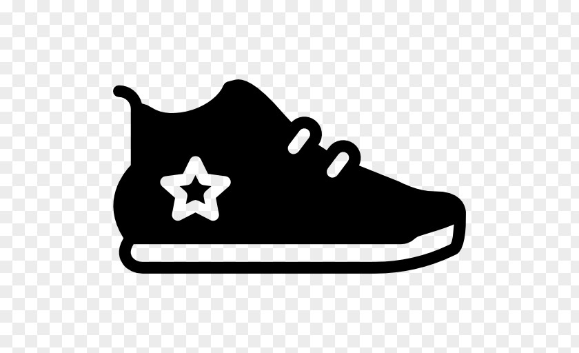 Sneakers Icon White Line Clip Art PNG