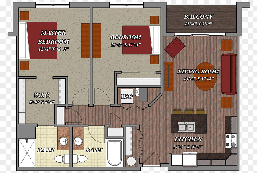 Apartment Floor Plan Lilly Preserve Road Property PNG