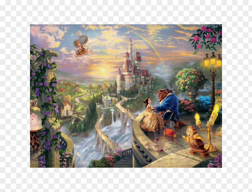 Painting Beast Belle The Disney Dreams Collection: Coloring Book Jigsaw Puzzles PNG