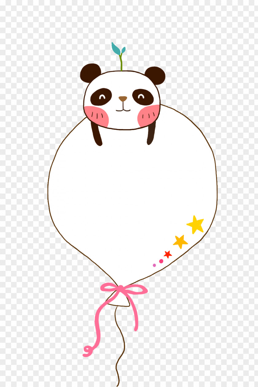 Papa Bear Cute Bubble Giant Panda Red Illustration PNG