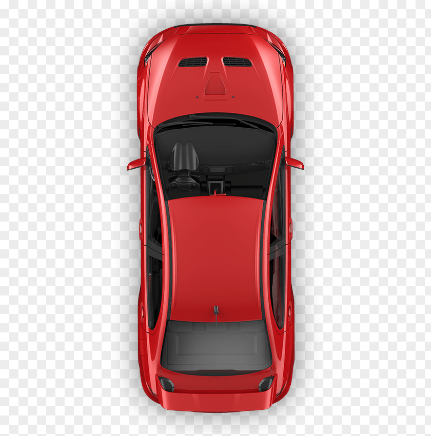Red Car Top View Door Seat Motor Vehicle PNG