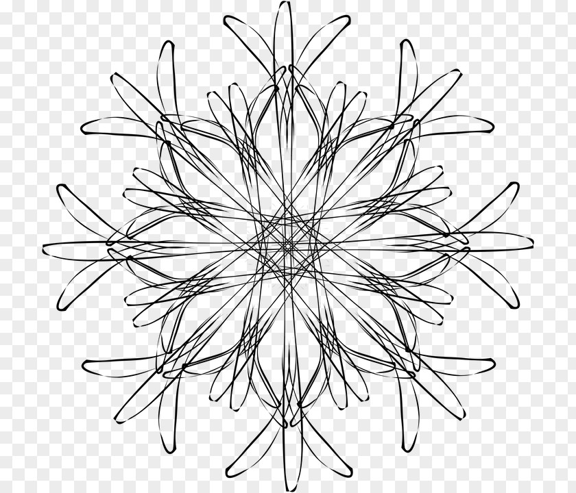 White Snow Snowflake PNG