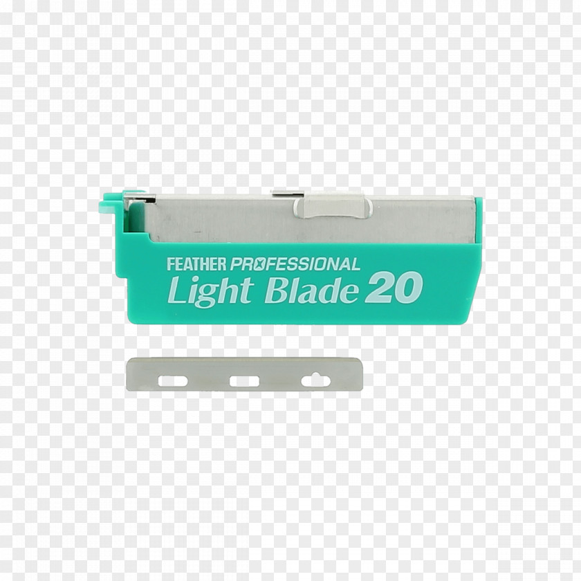 Light Sensitive Jatai Feather Styling Replacement Blade 20 Pack Razor Blades Artist Club Pro PNG