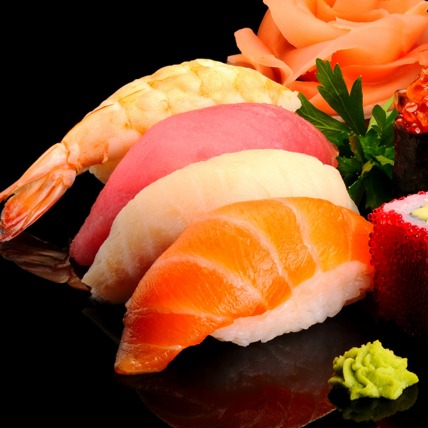 Sushi Japanese Cuisine Caviar Sashimi High-definition Video PNG