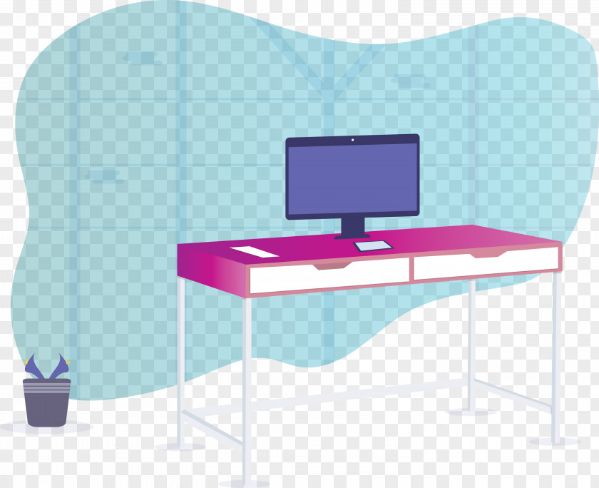Angle Line Purple Desk Table PNG