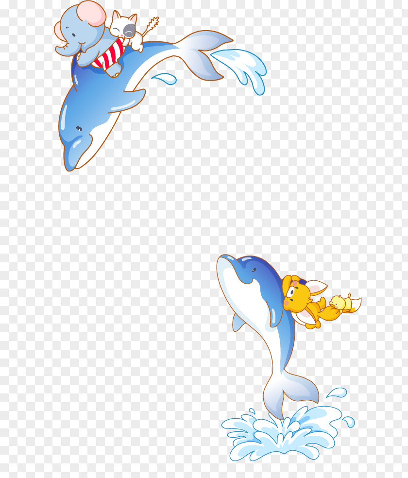 Cartoon Dolphin Cetacea Clip Art PNG