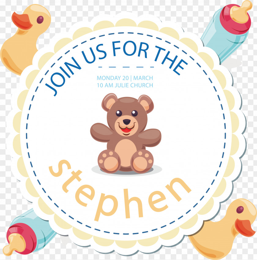 Newborn Party Poster Infant Clip Art PNG