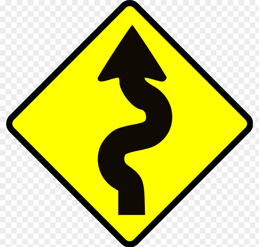 Winding Road Clipart Traffic Sign Clip Art PNG