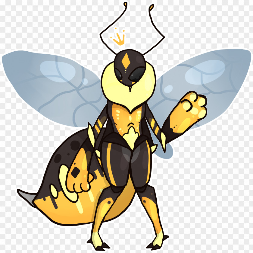 Bee Honey Art Character Clip PNG