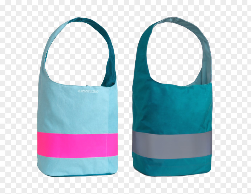 Both Side Handbag Nylon Messenger Bags Satchel Electric Blue PNG