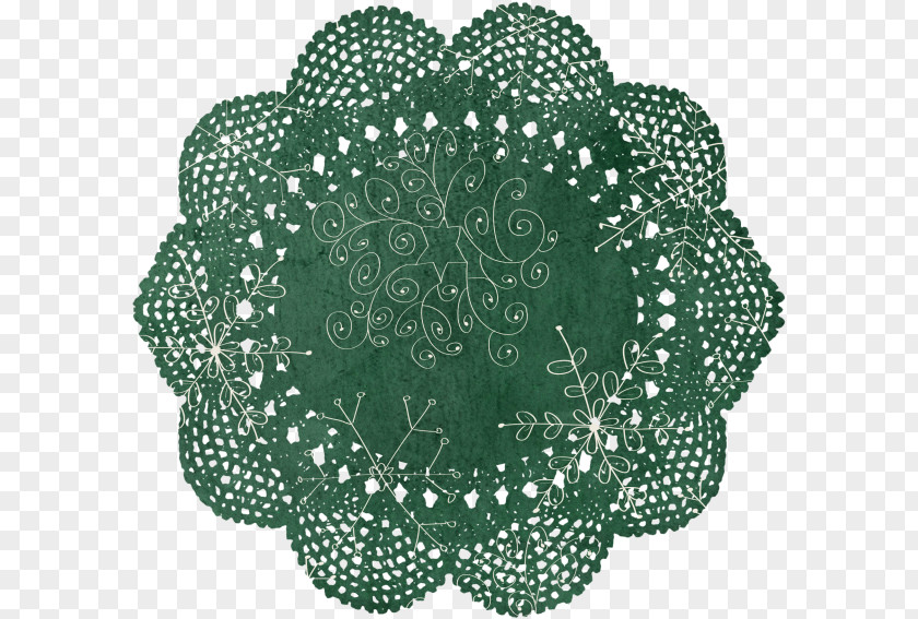 Christmas Doily Ornament Place Mats PNG