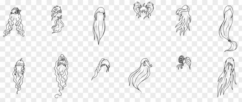 Gothic Style Ear Drawing Line Art Sketch PNG