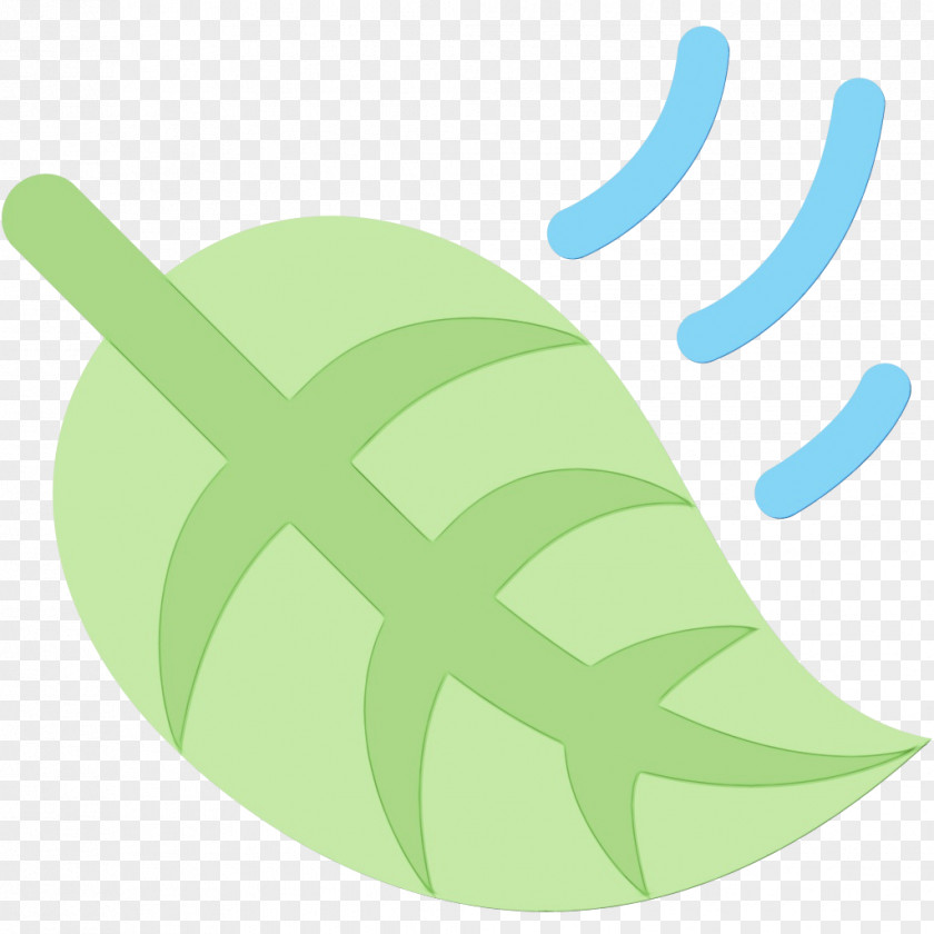 Hand Turquoise Green Leaf PNG