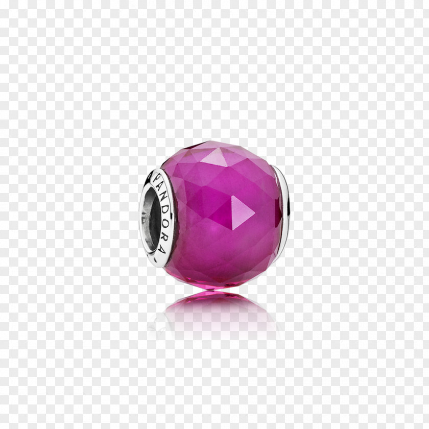 Ruby Pandora Charm Bracelet Facet PNG