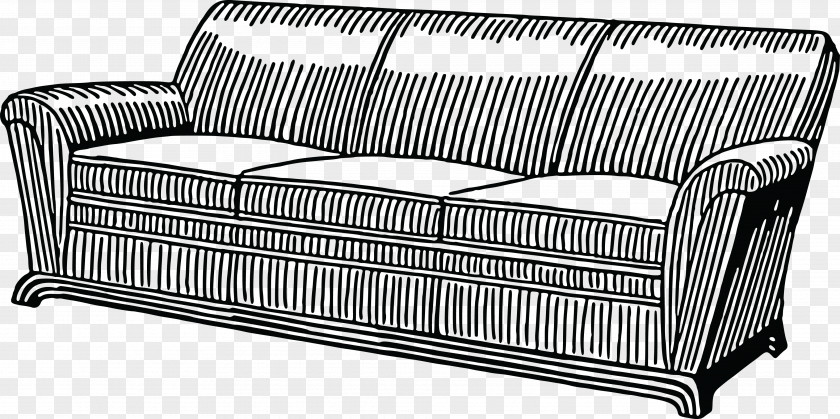 Table Davenport Couch Sofa Bed Seat PNG