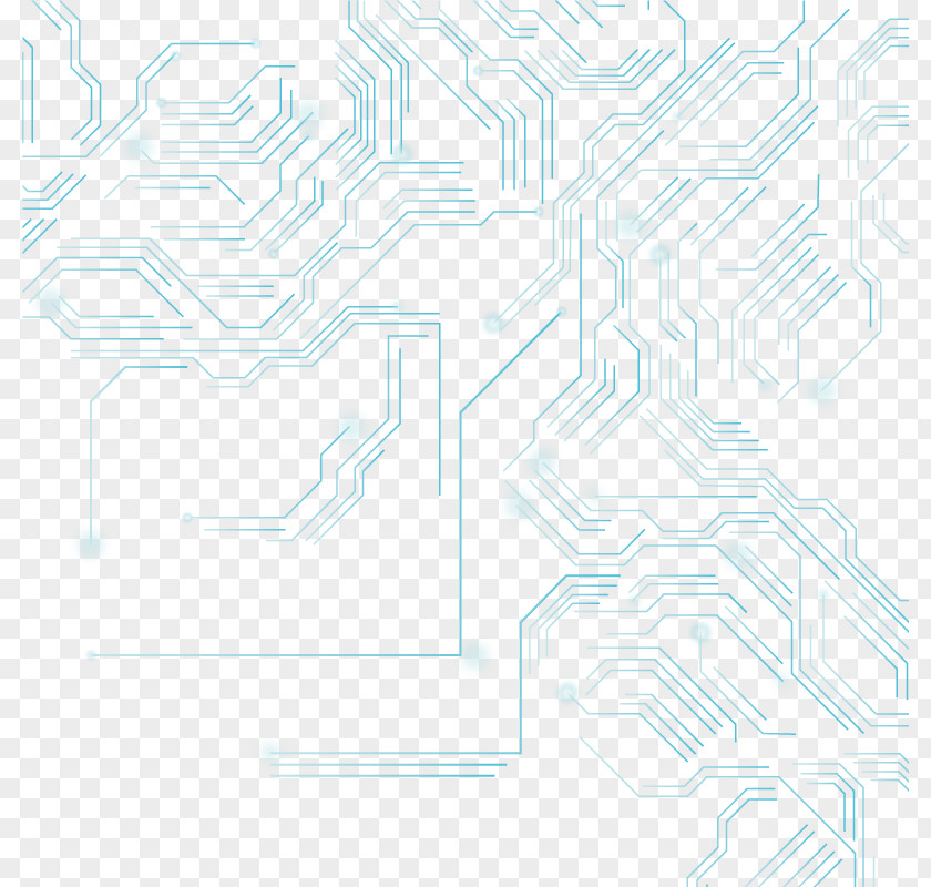 Vector Blue Background Texture Circuit Free Download White Drawing Pattern PNG