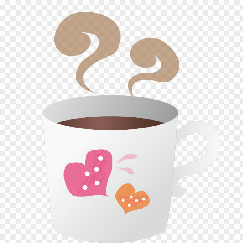 Vector Tea Cup Coffee Cafe Mug Font PNG