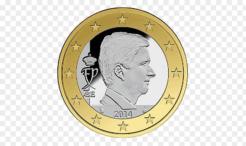 Coin Belgium 50 Cent Euro 1 PNG