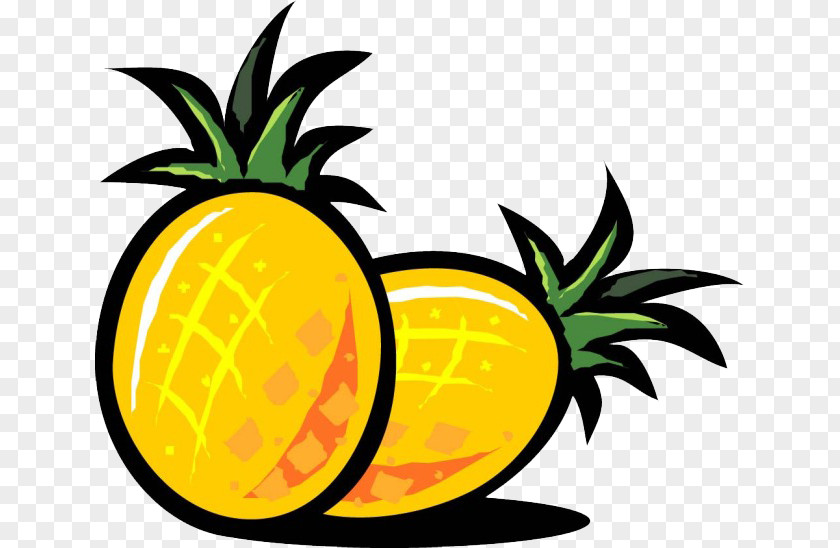 Pineapple Cartoon PNG