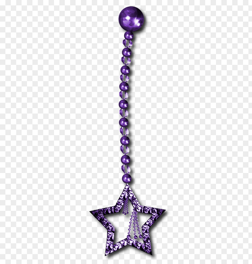 Purple Star Earring Necklace Jewellery Charms & Pendants PNG