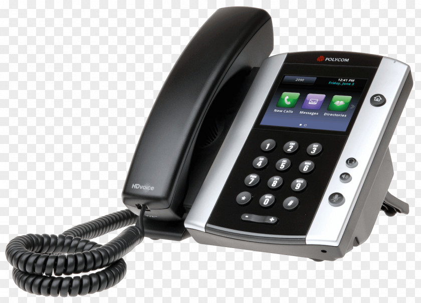 Asterisk Polycom VVX 501 500 VoIP Phone Telephone PNG