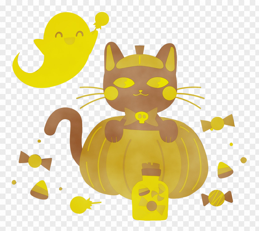 Cat Dog Cartoon Yellow Tail PNG