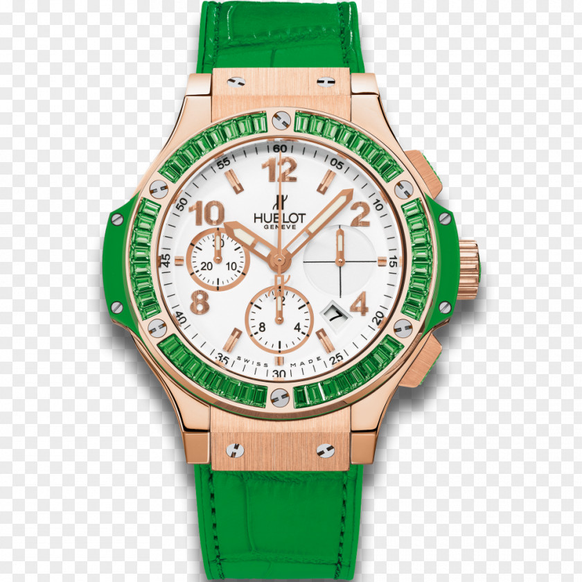 Green Apple Slice Hublot Automatic Watch Chronograph Jewellery PNG