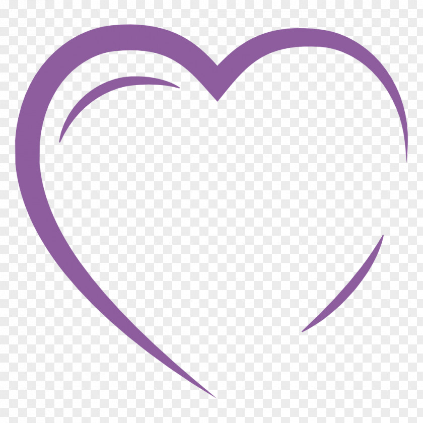 Heart Outline Lilac Violet Purple Magenta Body Jewellery PNG