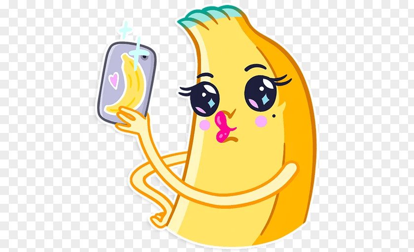 Banana Sticker Telegram Fruit Clip Art PNG