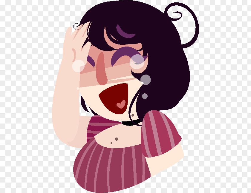 Magenta Drawing Mouth Cartoon PNG