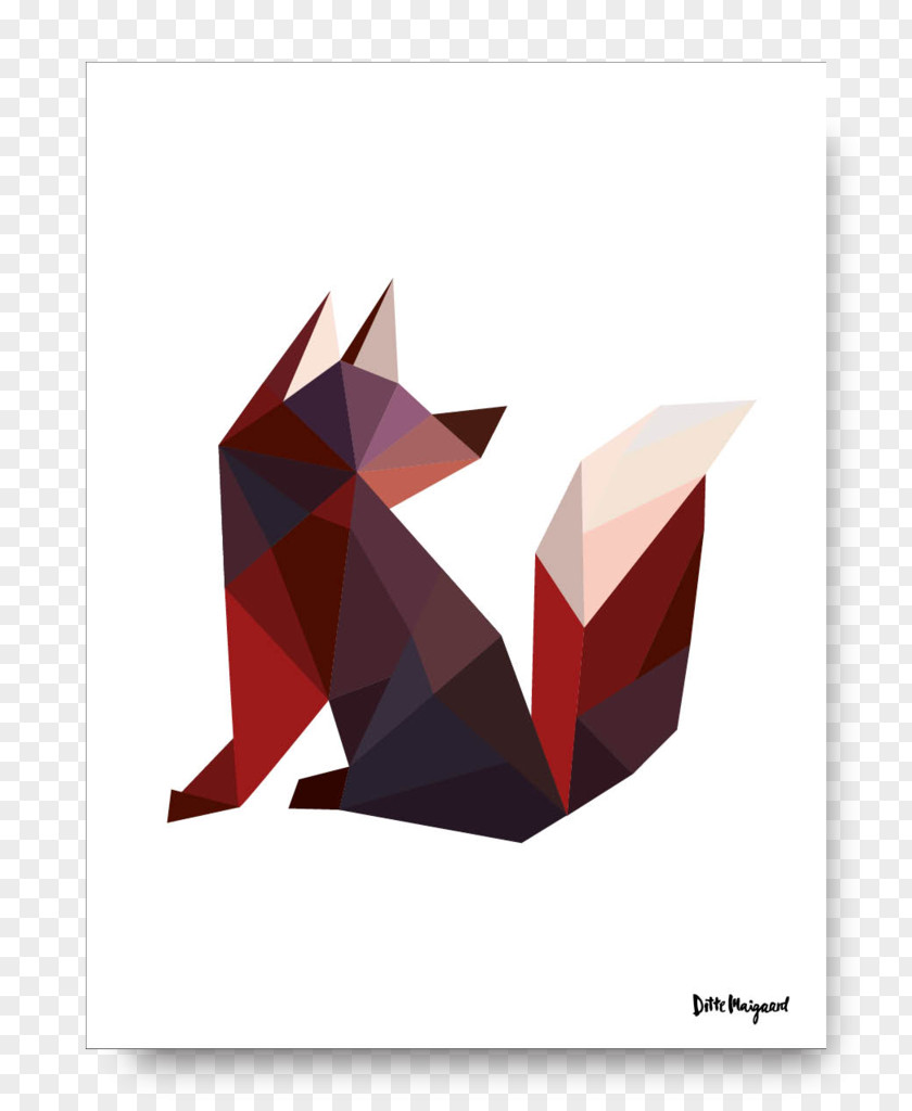 Mr Fox Paper Triangle PNG