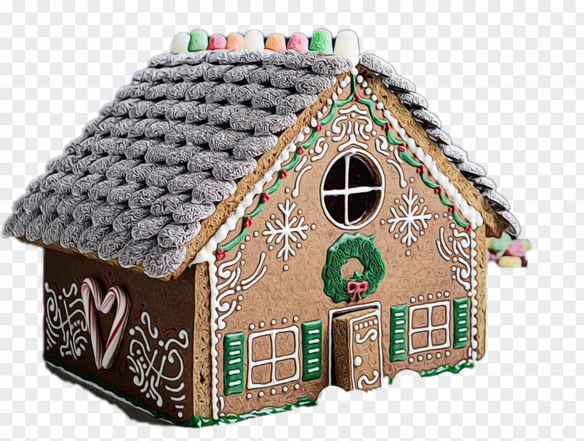 Roof Cottage Christmas Decoration PNG