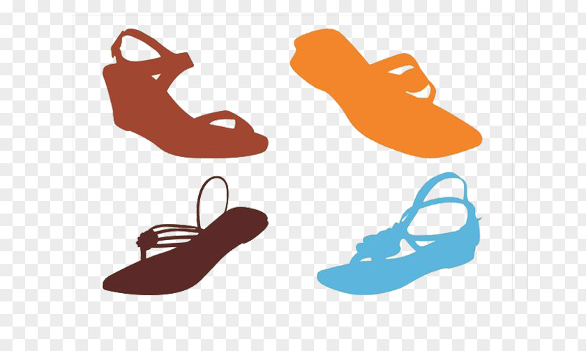 Sandals Flat Comfort Slipper Shoe Sneakers Clip Art PNG