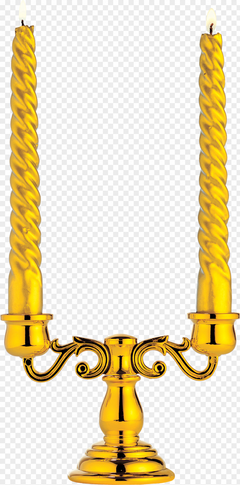Gold Decoration Candlestick PNG
