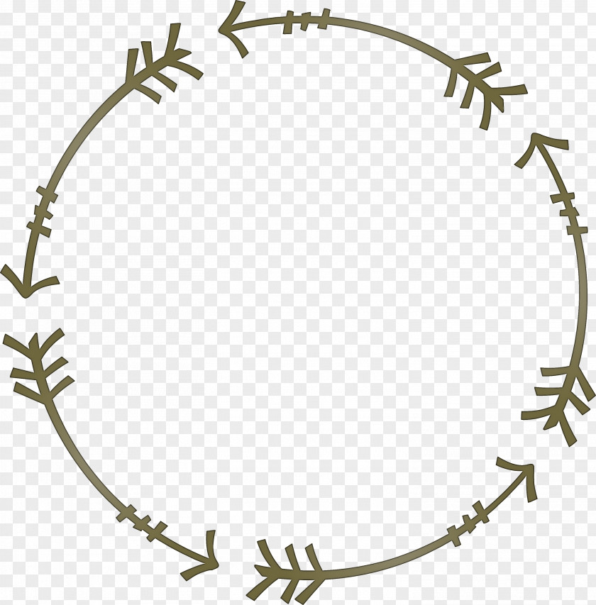 Boho Arrow Frame PNG