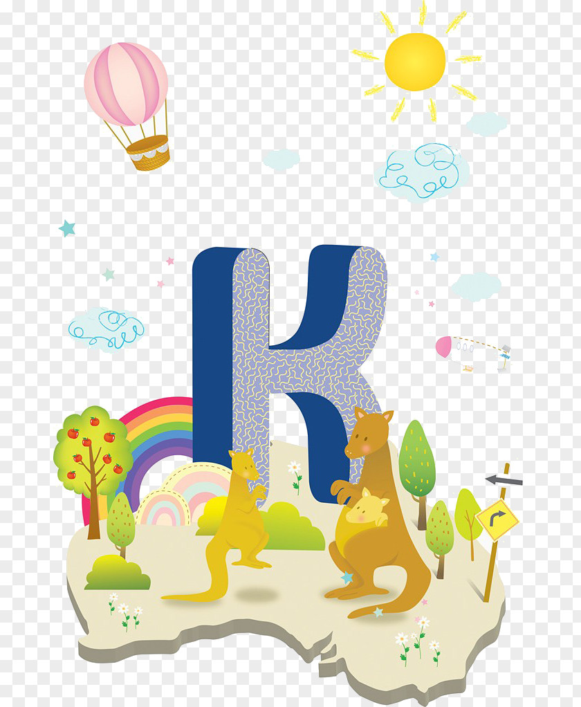 Cartoon Alphabet Tree Letter Drawing Illustration PNG