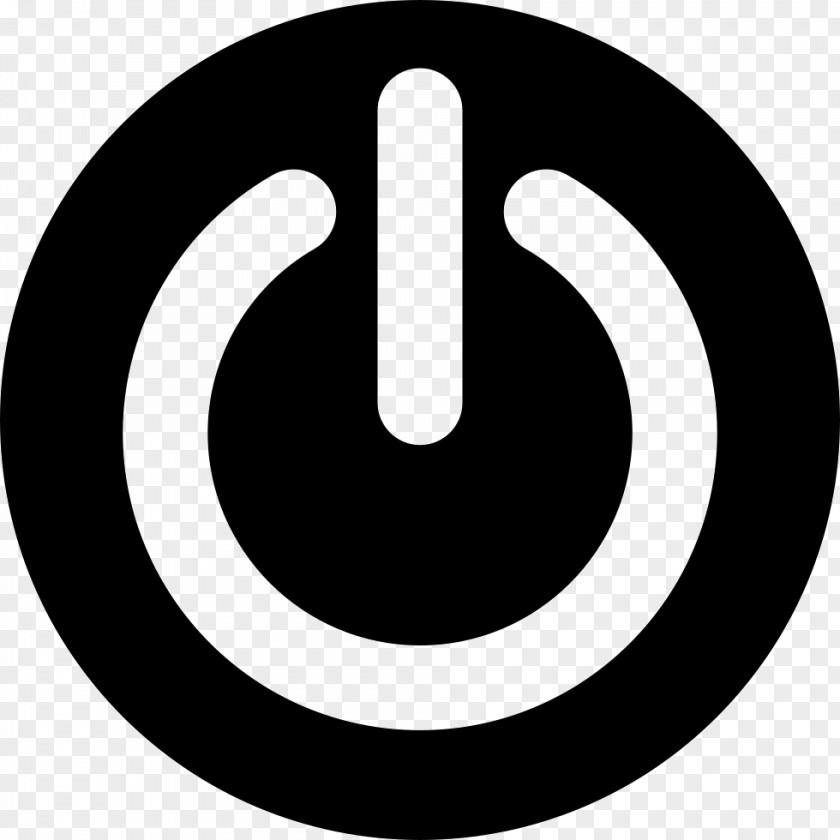 Circular Power Symbol Button PNG