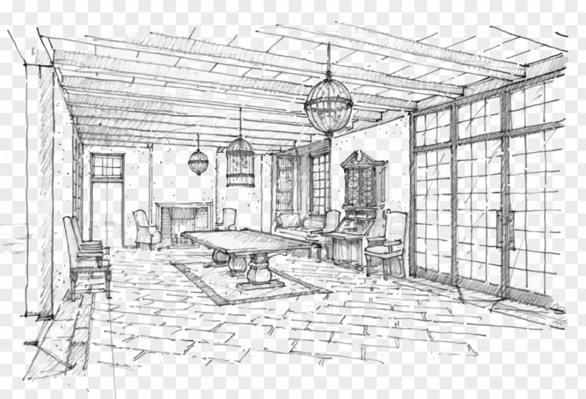 Design Architecture Furniture Sketch PNG