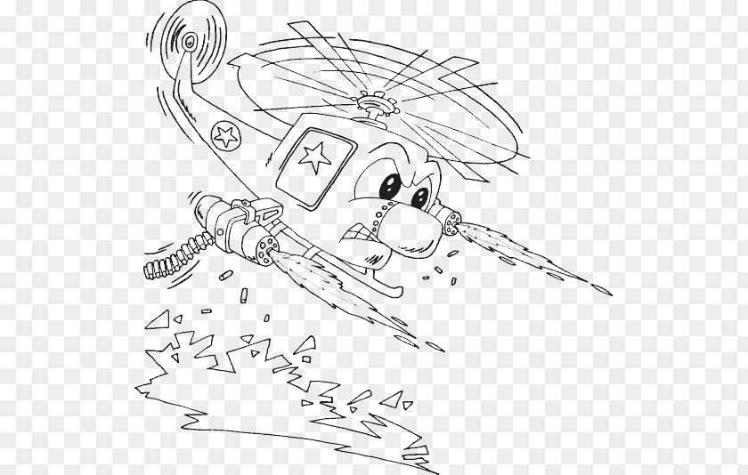 Helicopter Attack Airplane Coloring Book Clip Art PNG