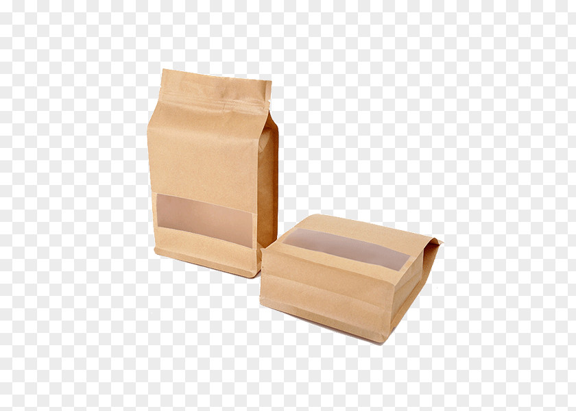 Kraft Paper Plastic Bag Packaging And Labeling PNG