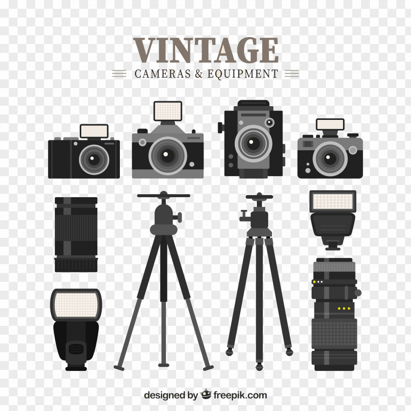 Vintage Photographic Equipment Camera Lens Photography PNG