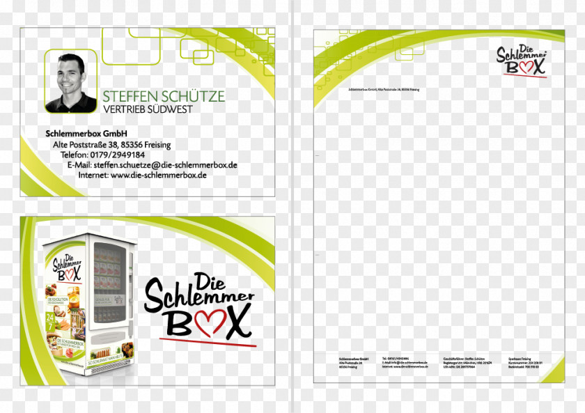 Visi Schlemmerbox GmbH Logo Icon Design Visiting Card PNG
