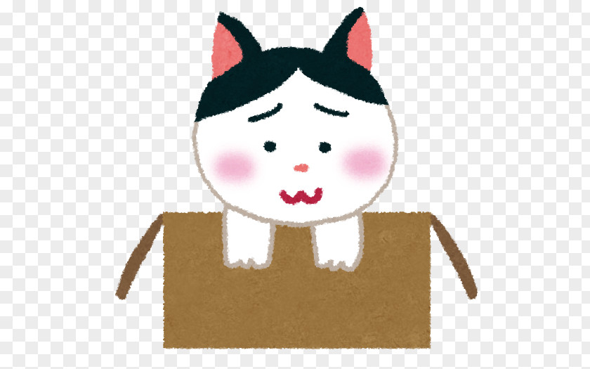Cat 野良猫 Corrugated Fiberboard Box Kitten PNG