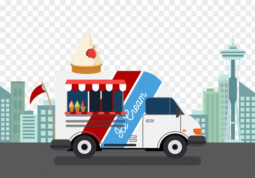 Flow Ice Cream Truck Van Car Street Food PNG