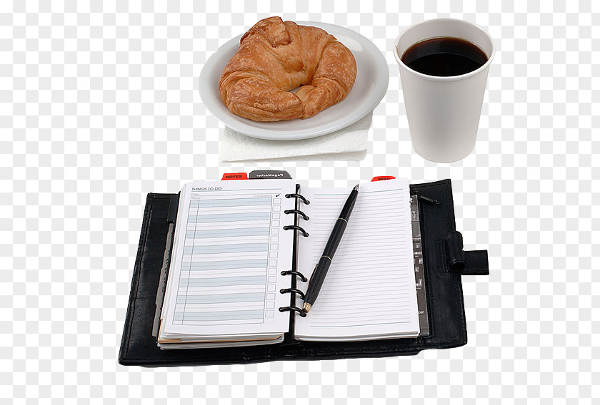 Tea And Coffee Croissant Stock Photography PNG