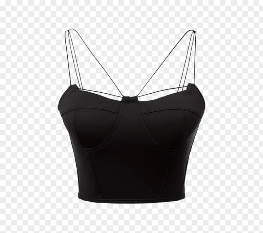 Body Zipper Jewelry T-shirt Crop Top Spaghetti Strap Bra PNG