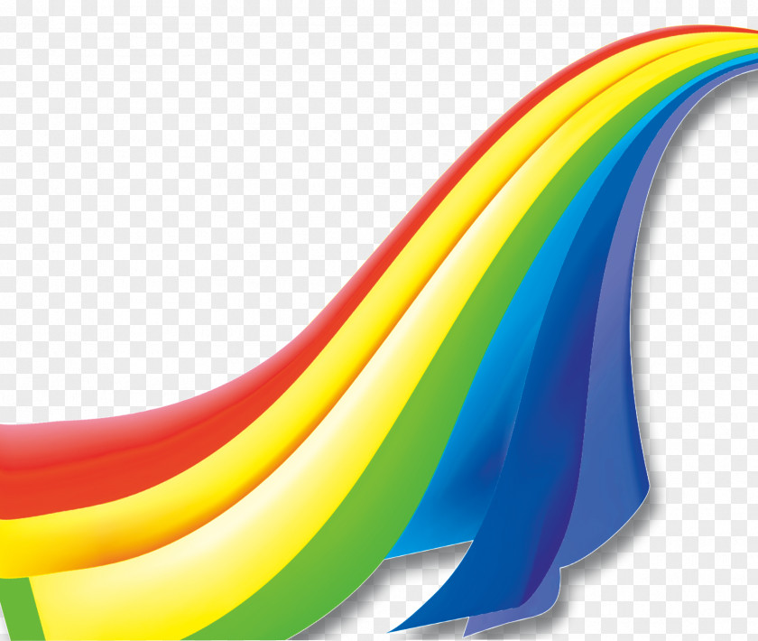 Colored Lines Rainbow PNG